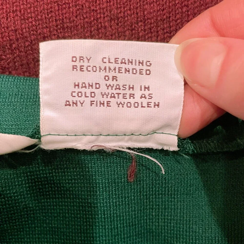 EUC Vintage Button Front Knit Midi Skirt Emerald Green tag 10, 4-6 fit